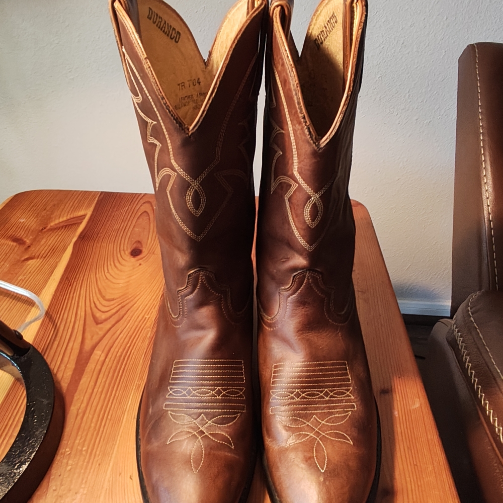 Durango Brown Leather Cowboy Boots